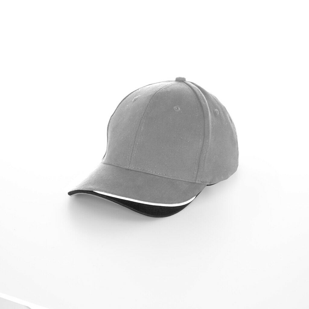 Brushed Heavy Cotton Cap Tricolour