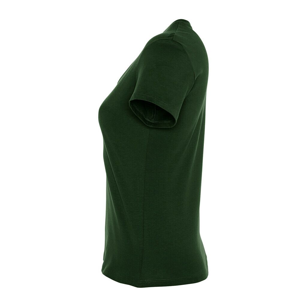 Damen Kurzarm T-Shirt mit V-Ausschnitt