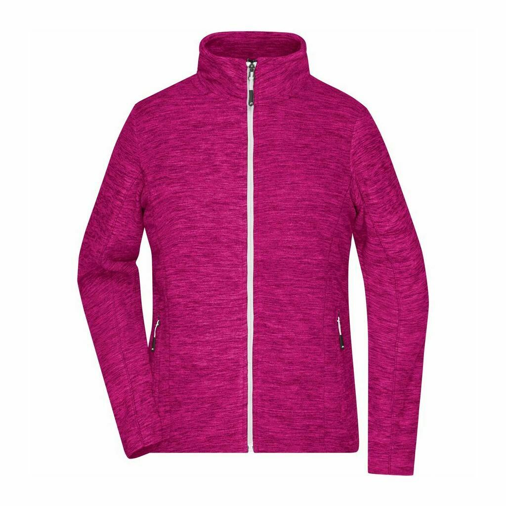 Damen Fleecejacke Melange- Optik