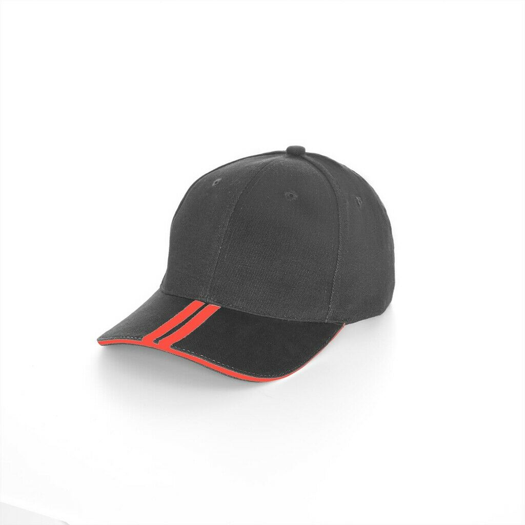 Striped Brushed Heavy Cotton Cap