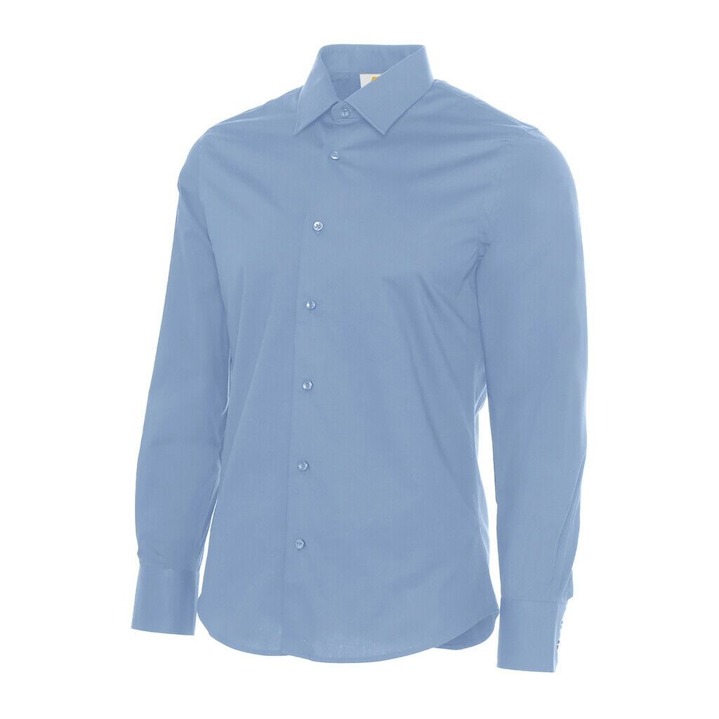 Herren Langarmhemd Stretch