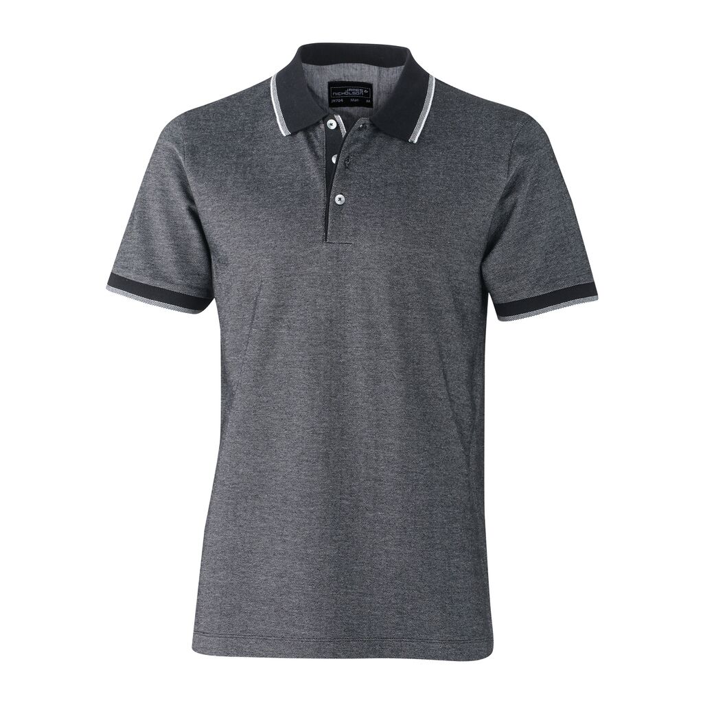 Bicolor Poloshirt Herren