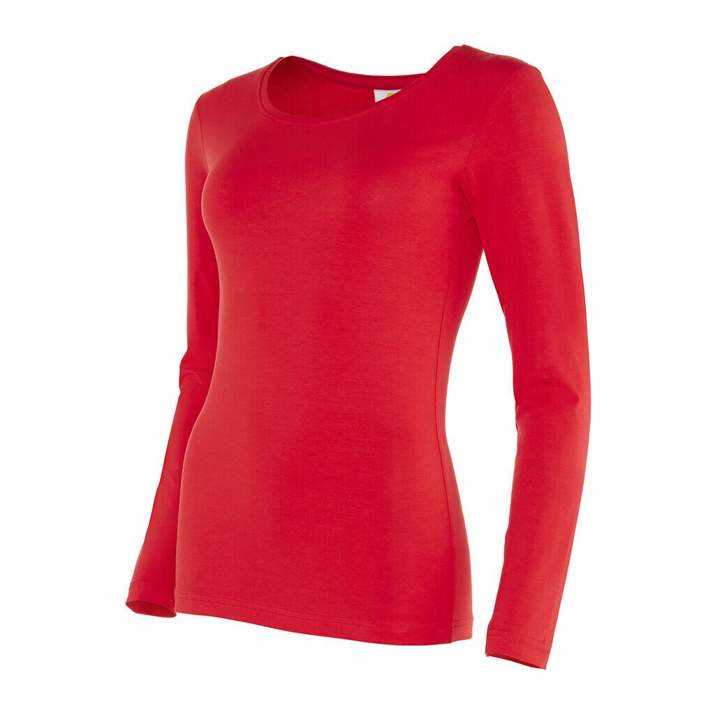 C-Line Fitted Damen Longsleeve Stretch Tee