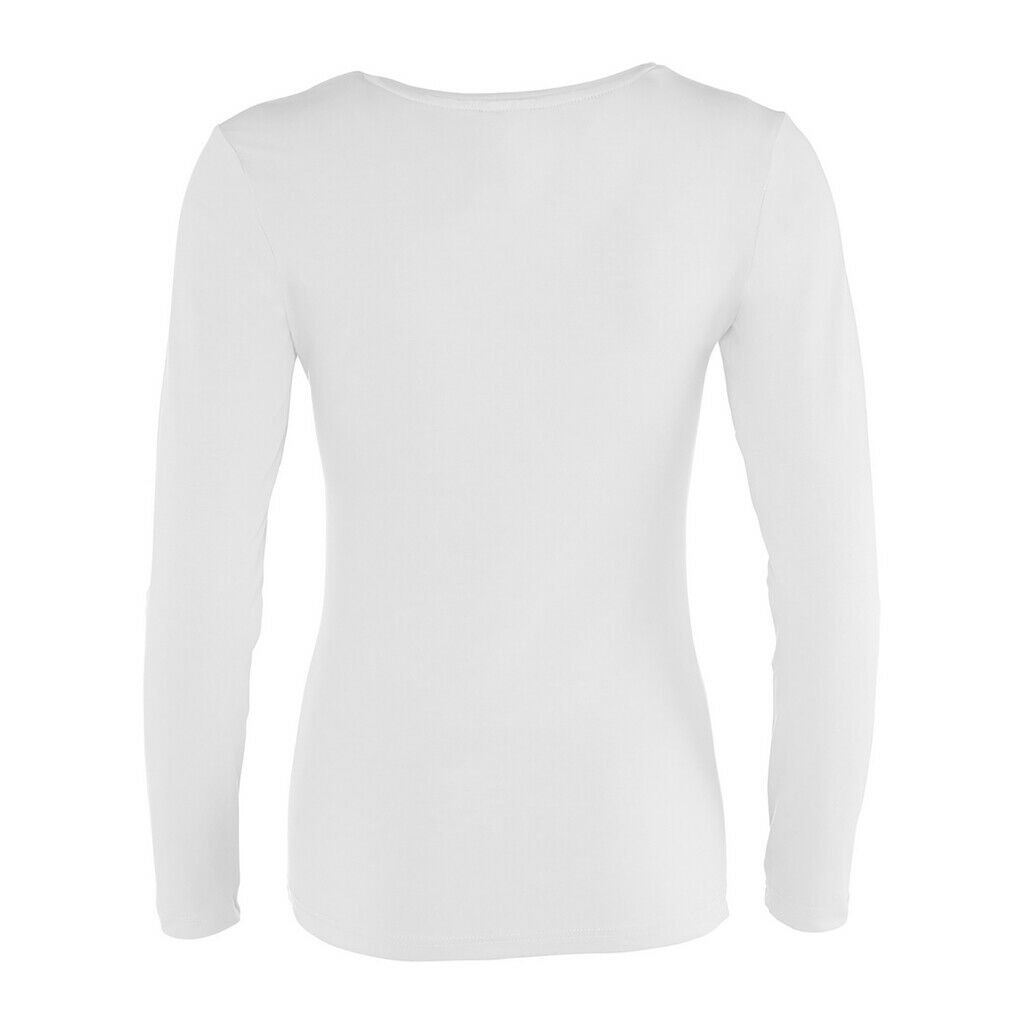 C-Line Fitted Damen Longsleeve Stretch Tee