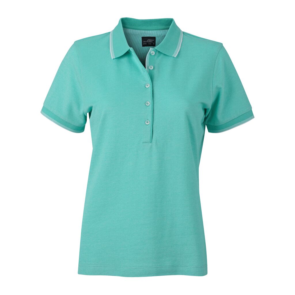 Bicolor Poloshirt Damen