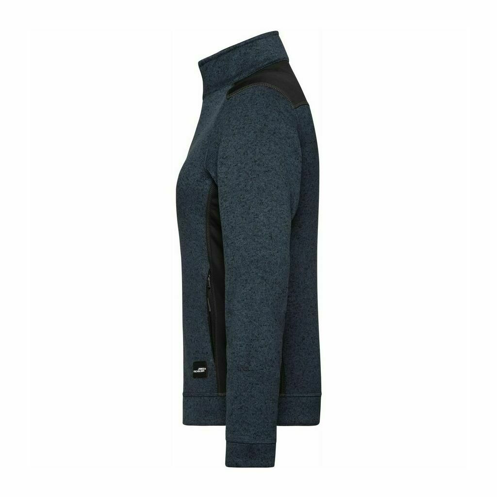 Damen Workwear Strickfleece Jacke