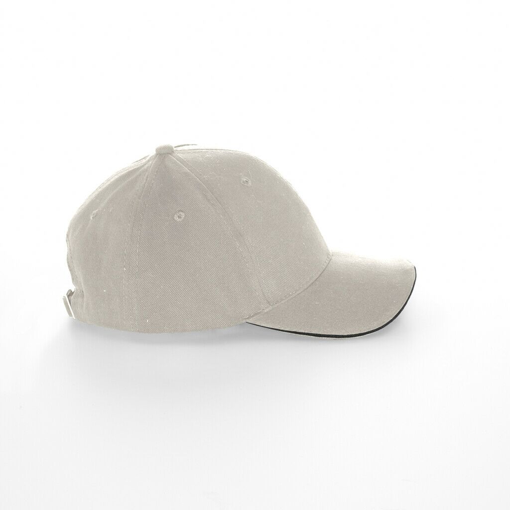 Brushed Heavy Cotton Cap Tricolour