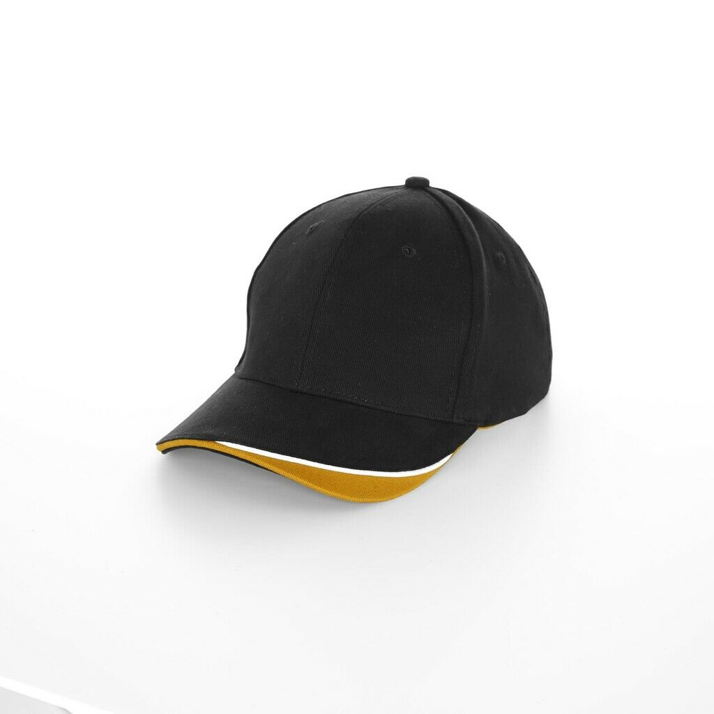 Brushed Heavy Cotton Cap Tricolour