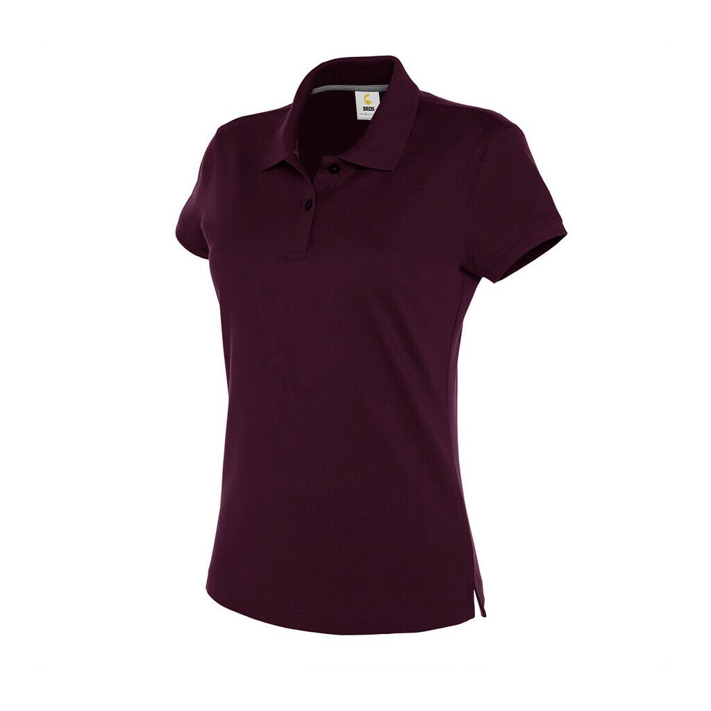 Damen Kurzarm Polo Kontrast Neck