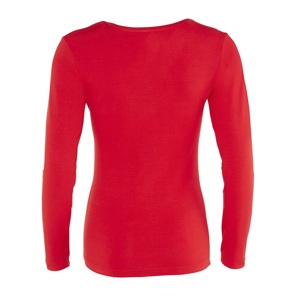 C-Line Fitted Damen Longsleeve Stretch Tee