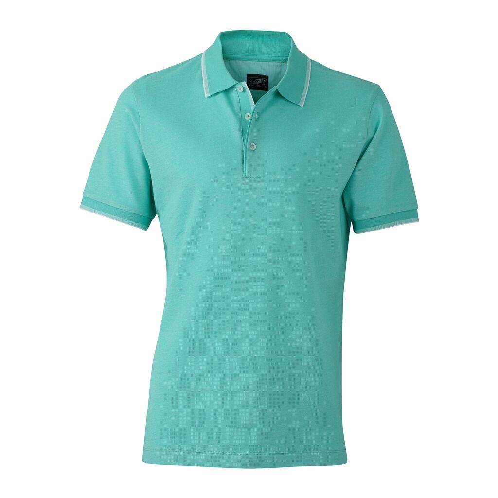 Bicolor Poloshirt Herren