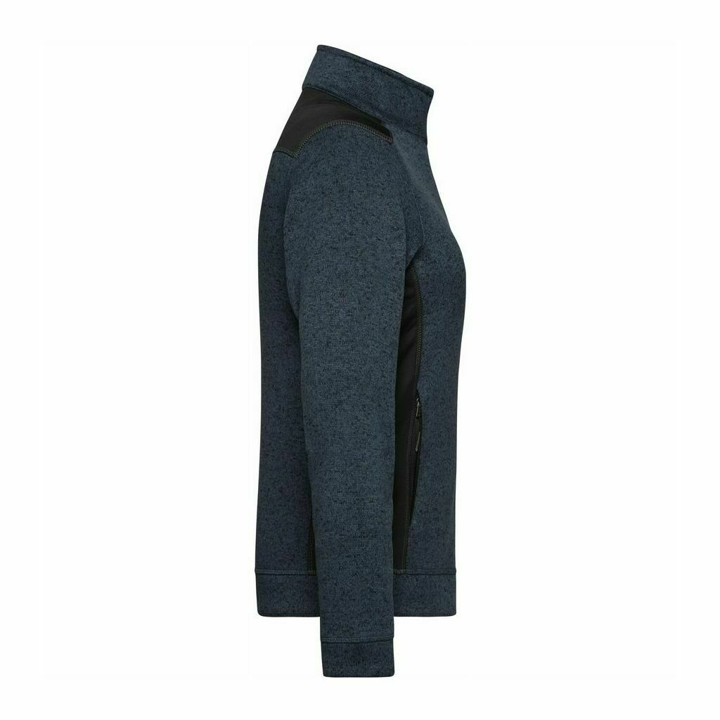 Damen Workwear Strickfleece Jacke