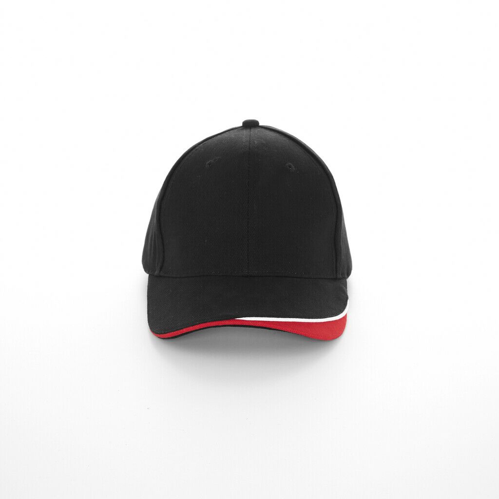 Brushed Heavy Cotton Cap Tricolour