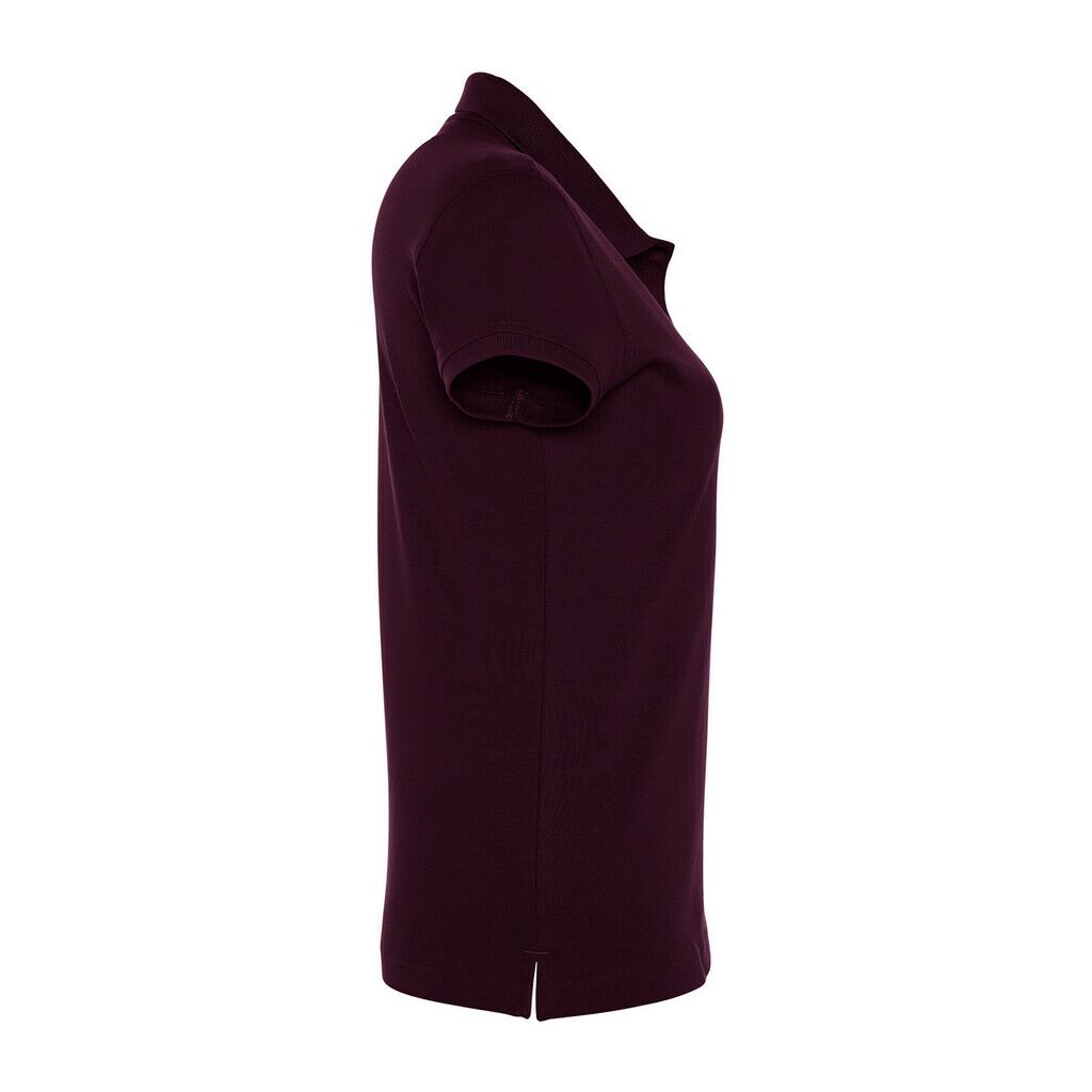 Damen Kurzarm Polo Kontrast Neck