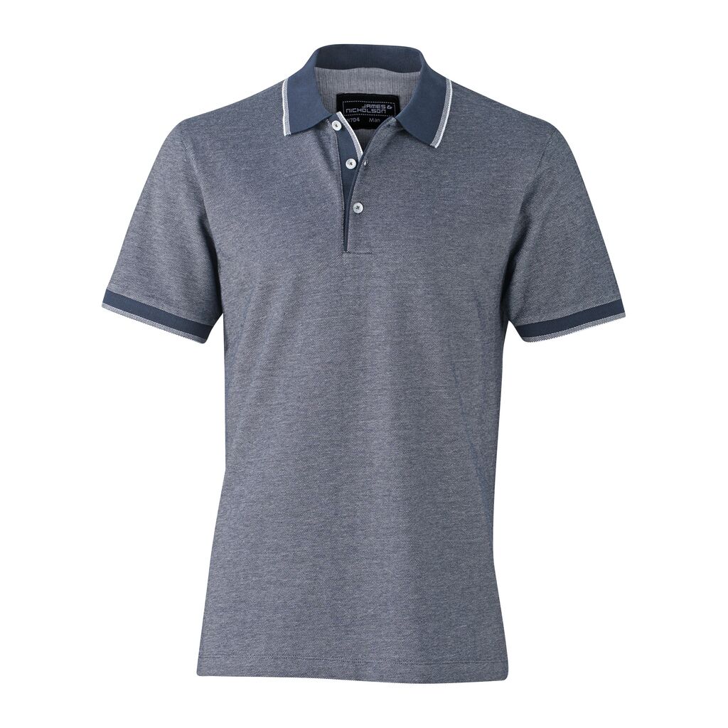 Bicolor Poloshirt Herren