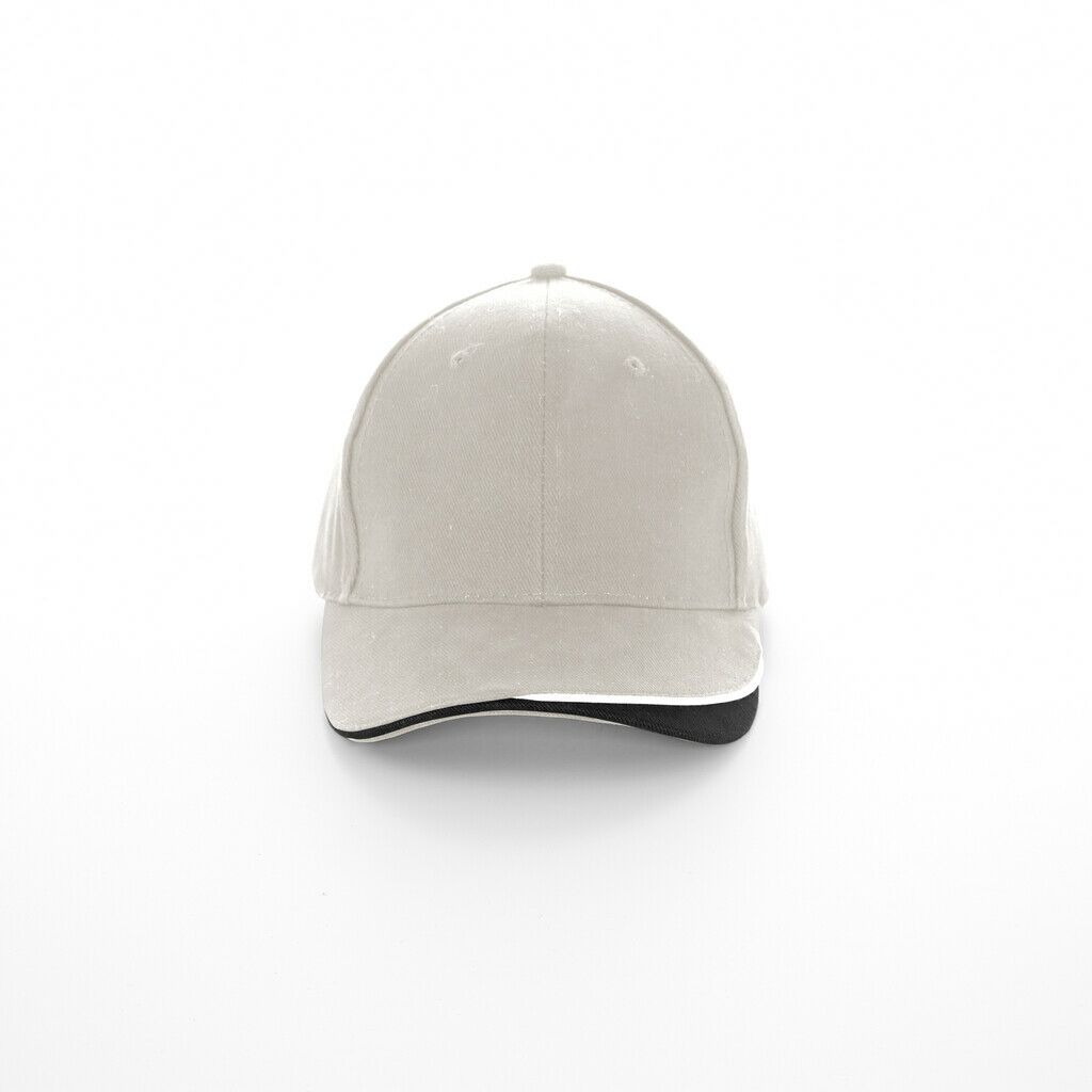 Brushed Heavy Cotton Cap Tricolour